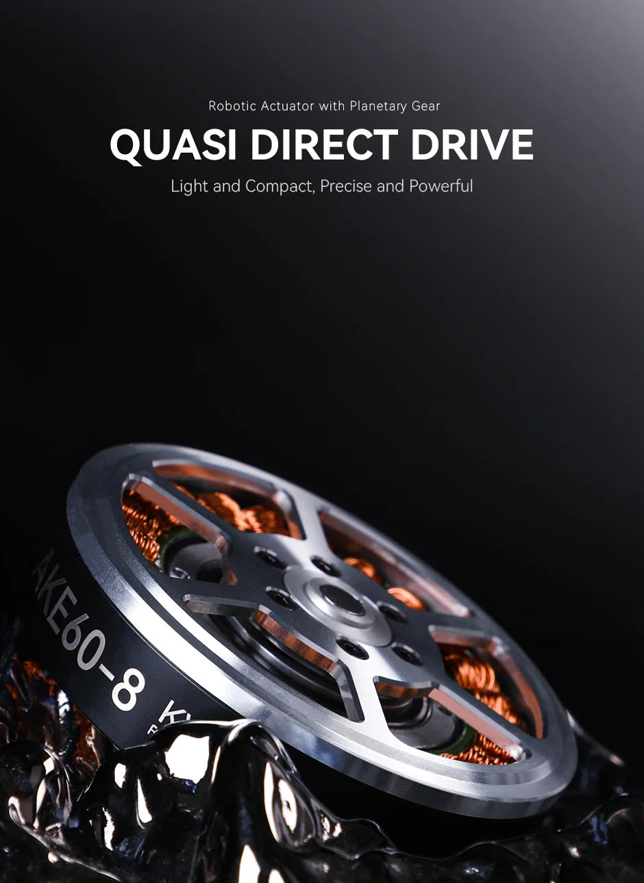 Cubemars AKE60-8 KV80 Brushless Motor For Dynamics Robotic Actuator Modular Design exoskeletons, bipedal robots, robotic arms
