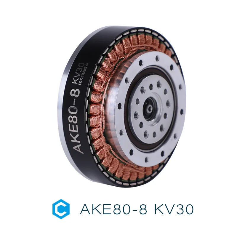 CubeMars AKE80-8 KV30 (48V) QDD Robotic Actuator — Delivering up to 30Nm peak torque with ultra-precise 9 arcmin low backlash, engineered for smooth, responsive motion in humanoid robotics, exoskeletons, and high-performanc