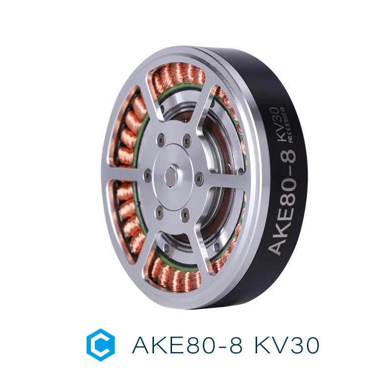 CubeMars AKE80-8 KV30 (48V) QDD Robotic Actuator — Delivering up to 30Nm peak torque with ultra-precise 9 arcmin low backlash, engineered for smooth, responsive motion in humanoid robotics, exoskeletons, and high-performanc
