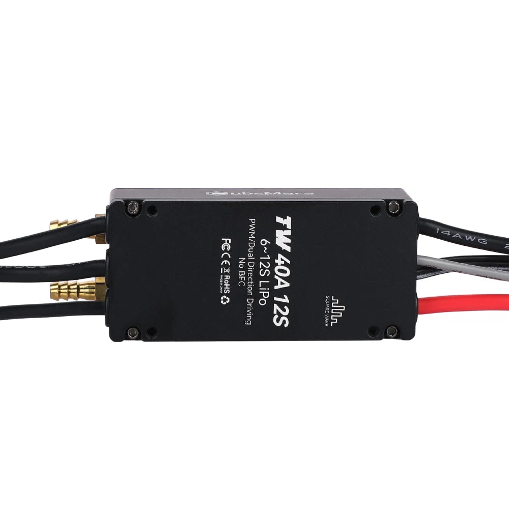 Cubemars TW-40A/80A-12S(2pcs/set) Electronic Speed Controller for CW+CCW Underwater Thrusters Intelligent Monitoring of Motor