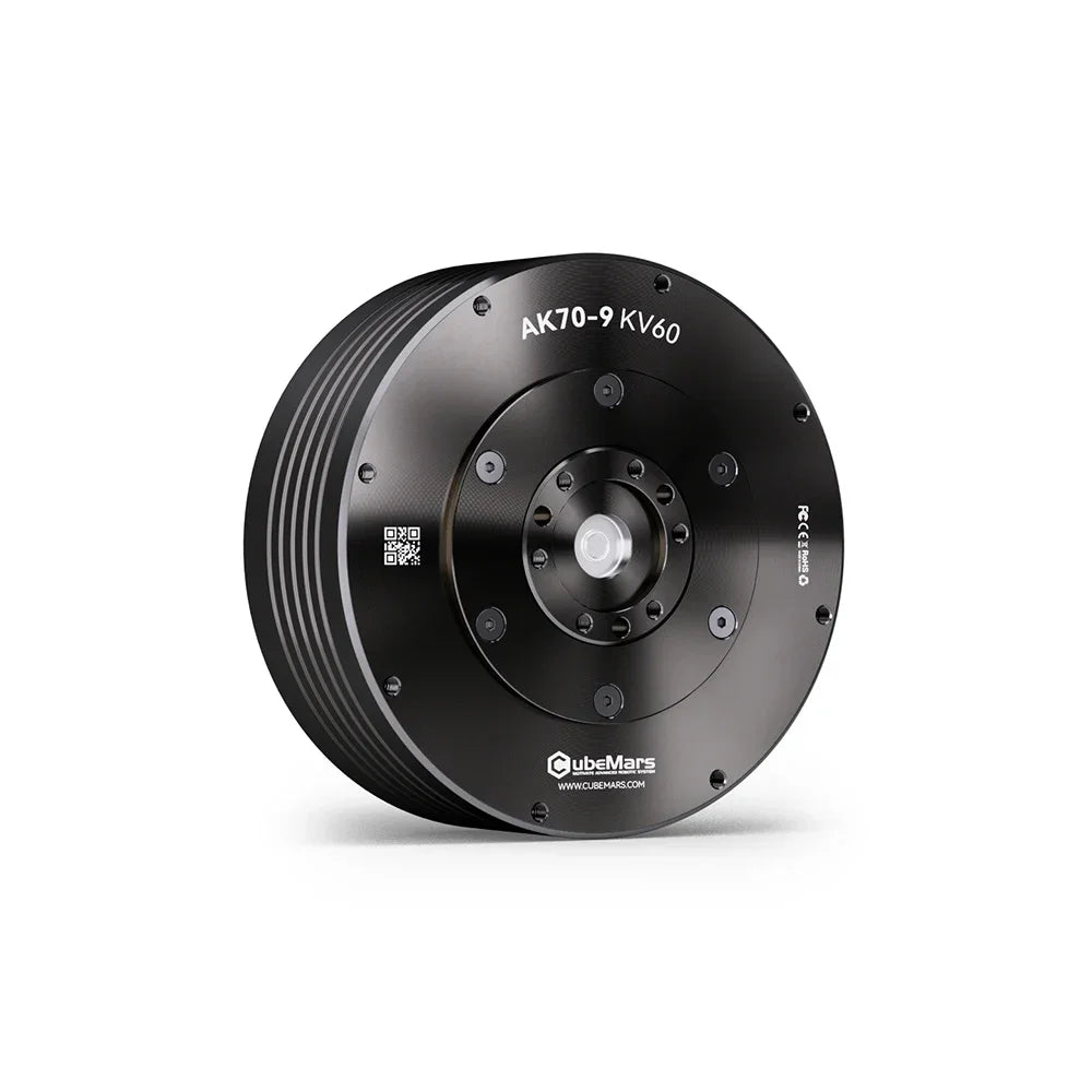 CubeMars AK70-9 KV60 Dynamical Modular Motor for Legged Robotic Actuator,Exoskeleton,Dual Encoder, Support Servo/MIT control