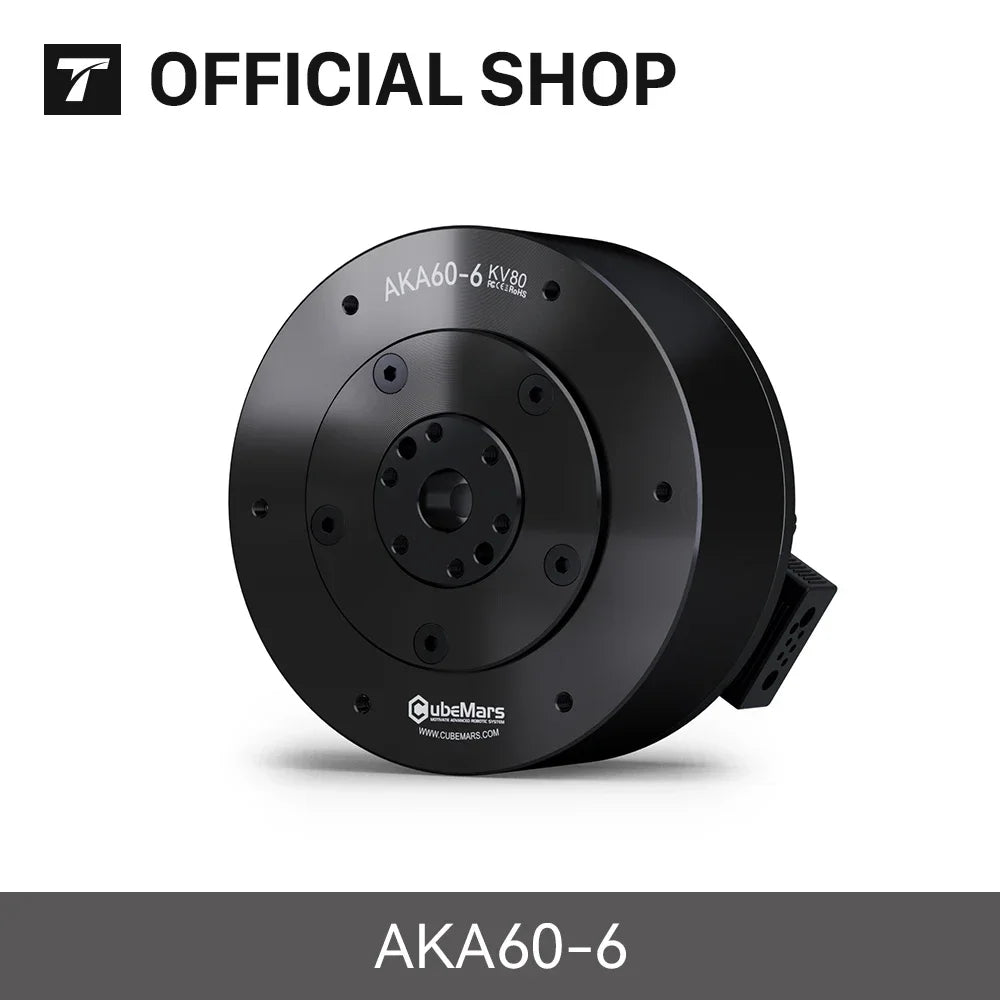 CubeMars AKA60-6 KV80 Brushless Motor Voltage 24/48V Modular Actuator Motor For Wheeled robots and AGVs