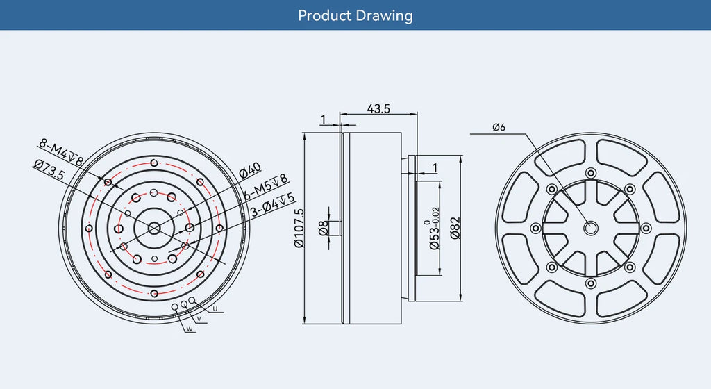 CubeMars AKE90-8 KV35 Dynamical Modular Motor Robotic Actuator Modular For Exoskeleton, Robotic Arm, Industrial Robot
