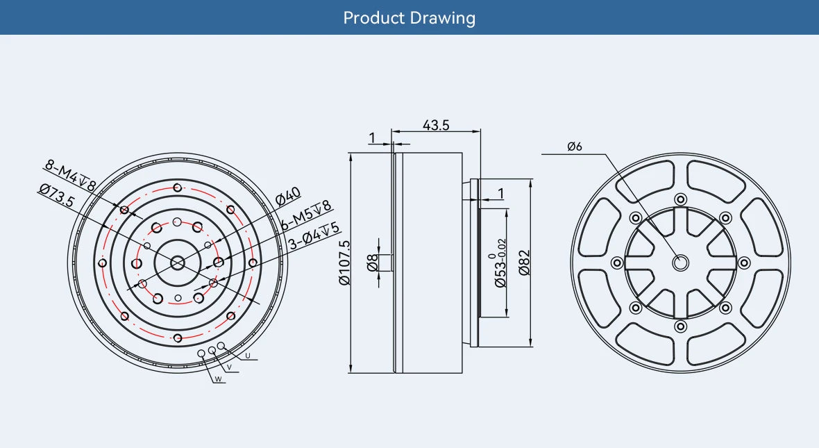 CubeMars AKE90-8 KV35 Dynamical Modular Motor Robotic Actuator Modular For Exoskeleton, Robotic Arm, Industrial Robot
