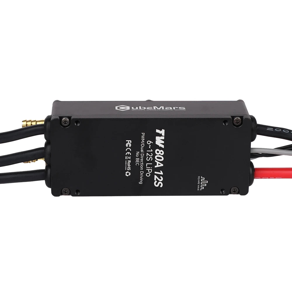 Cubemars TW-40A/80A-12S(2pcs/set) Electronic Speed Controller for CW+CCW Underwater Thrusters Intelligent Monitoring of Motor